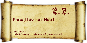 Manojlovics Noel névjegykártya